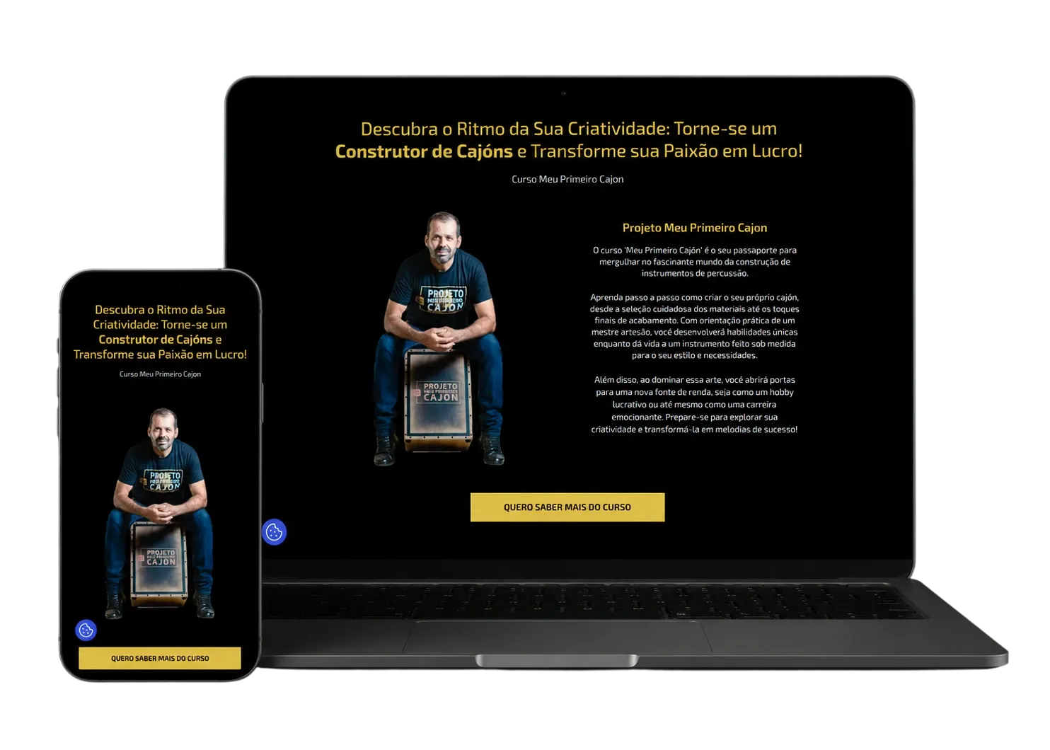 Landing Page Cajons Marcos Brandão
